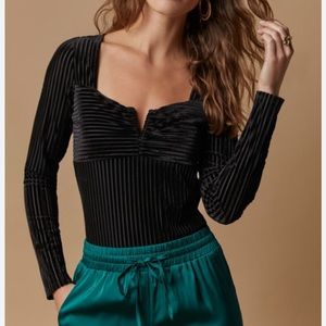 Velvet Black Body Suite, size L